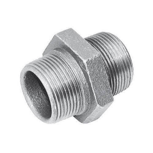 Galvanised Hex Nipple